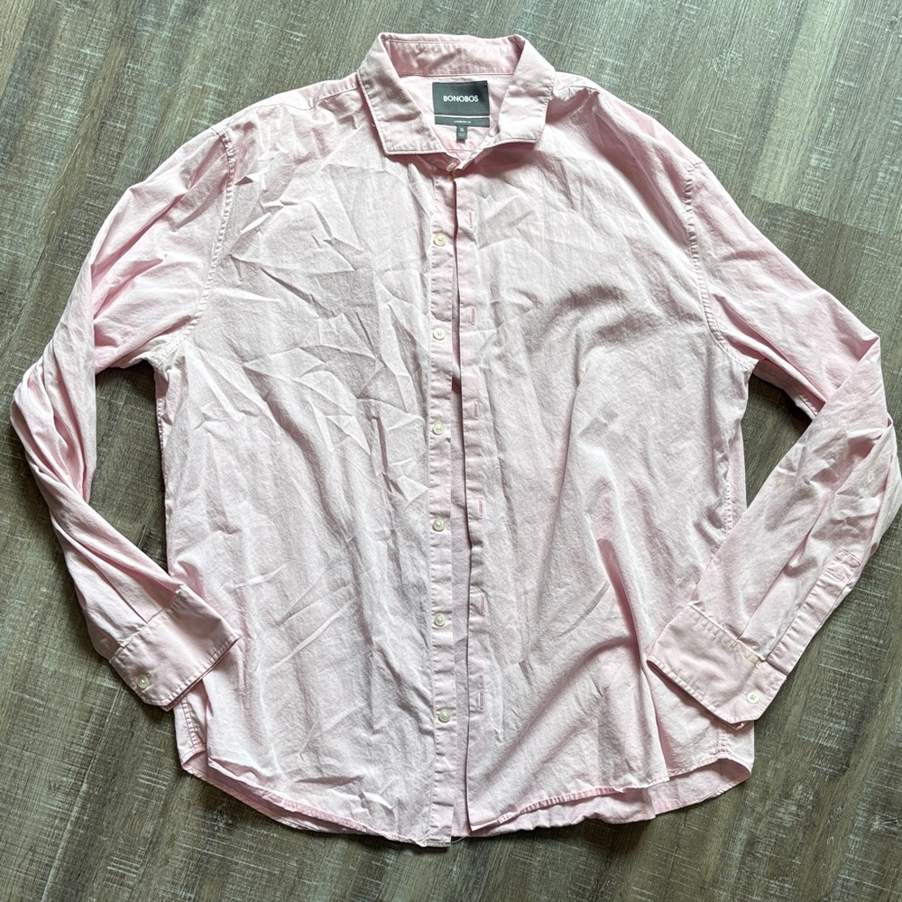 Bonobos Light Pink Casual Button Down Shirt